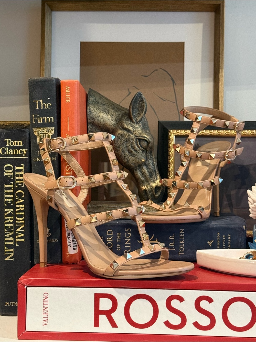 Valentino Garavani Rockstud Caged 100mm Sandals EU 38